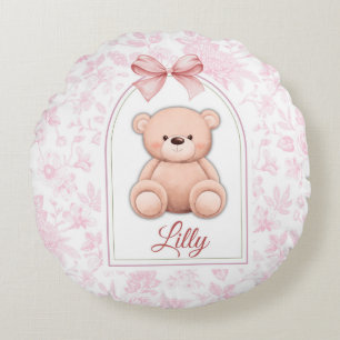 Coussins Ronds Lilly   Conception personnalisée d'ours en peluche