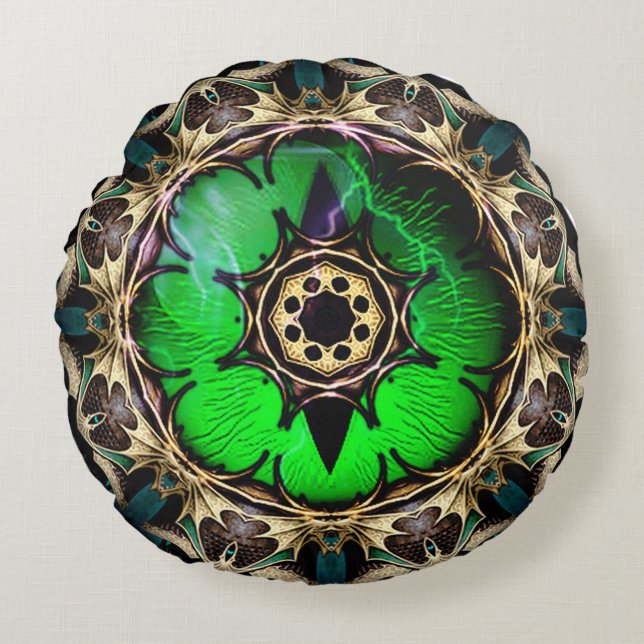 Coussins Ronds L'oeil du dragon (Devant)