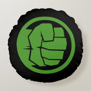 Coussins Ronds Logo de l'Hulk Incroyable