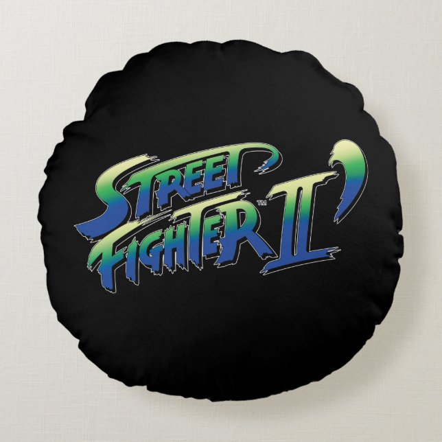 Coussins Ronds Logo de Street Fighter II (Devant)