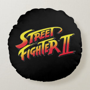Coussins Ronds Logo de Street Fighter II