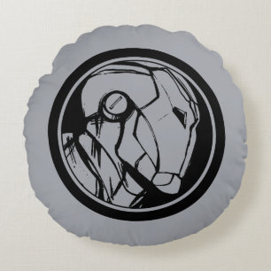 Coussins Ronds Logo du profil d'Iron Man