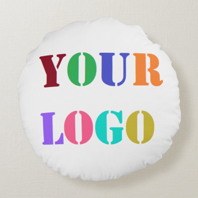 Coussins Ronds Logo personnalisé Votre entreprise Promotionnels C (Dos)