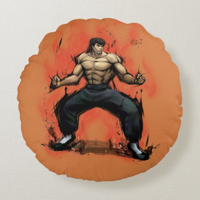 Coussins Ronds Longue position de Fei (Devant)