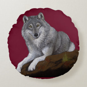 Coussins Ronds Loup