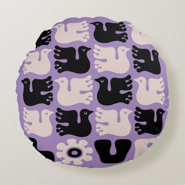 Coussins Ronds Love Dove (Devant)