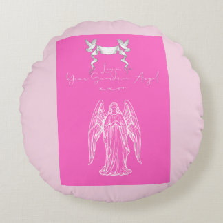 Coussins Ronds Love Letter Design - Love, Your Guardian Angelxxoo