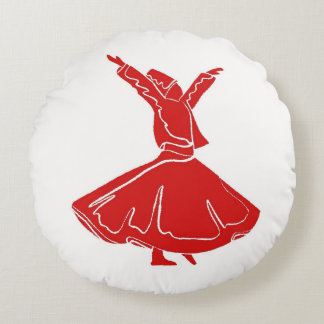 Coussins Ronds Love Whirling in Rhythm Collection DII-R&W
