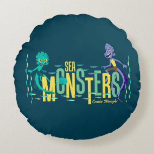 Coussins Ronds Luca   Des Monstres De Mer Arrivent !