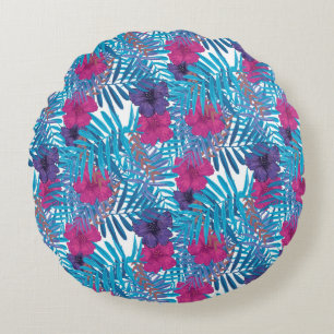 Coussins Ronds Magnifique conception florale botanique