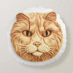 Coussins Ronds Maine Coon Cat 3D Inspiré