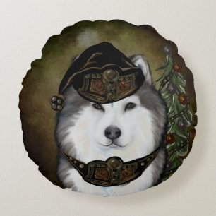 Coussins Ronds Malamute d'Alaska