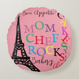 Coussins Ronds Maman Chef