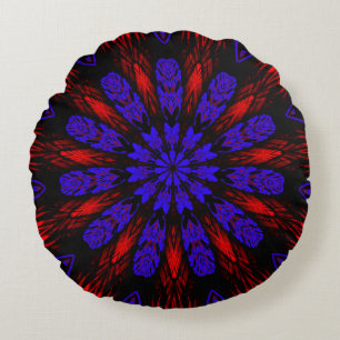Coussins Ronds Mandala Sud-Ouest Hippie Boho Chic Bohemian