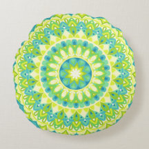 Mandala vert inspiré de la nature Bohème Paisible