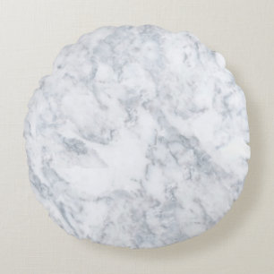 Coussins Ronds Marbre blanc