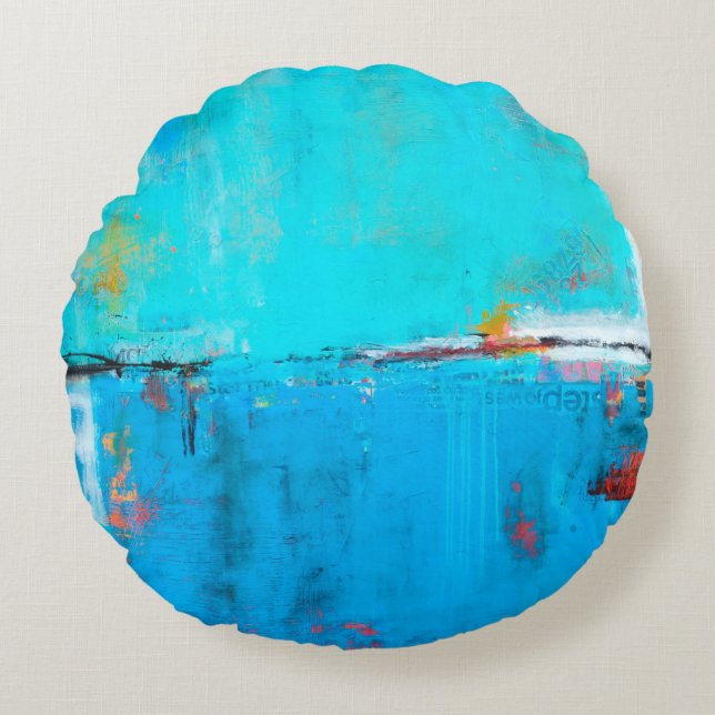 Coussins Ronds Matchbox Blues 5 (Devant)