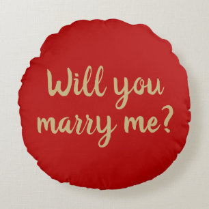 Coussins Ronds Me marierez-vous une proposition de mariage sur co