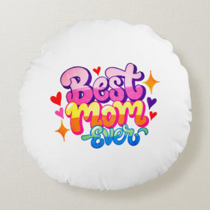 Coussins Ronds Meilleure Maman Ever (Style 1)