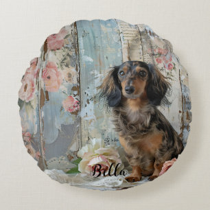 Coussins Ronds Meilleures amies maman de chien Décoration teckel
