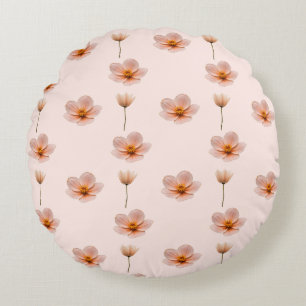 Coussins Ronds Mélodie flottante de fleurs