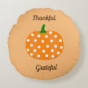 Coussins Ronds Merci Grateful Design Citrouille