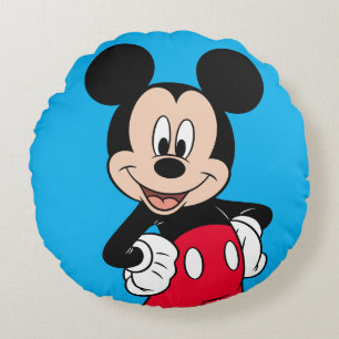 Coussins Ronds Mickey Mouse Pose Souriante