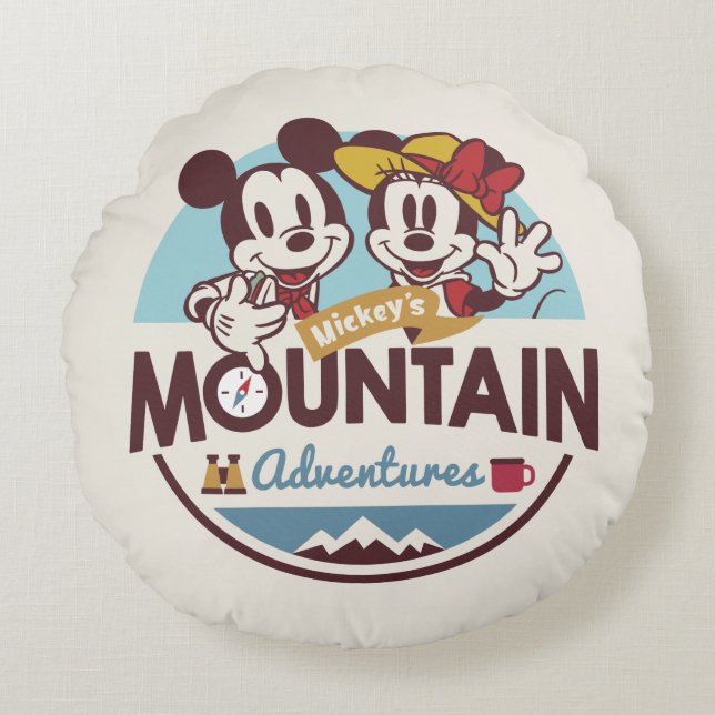 Coussins Ronds Mickey's Mountain Adventures (Devant)