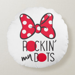 Coussins Ronds Minnie branchée   Mon point Rockin