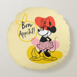 Coussins Ronds Minnie Mouse   Bon Appetit !