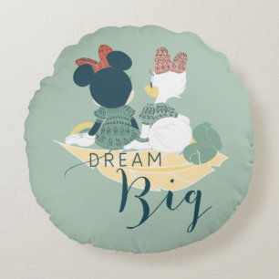 Coussins Ronds Minnie Souris & Daisy Duck   Gros rêves