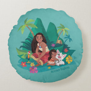 Coussins Ronds Moana et Simea Ocean Sisters