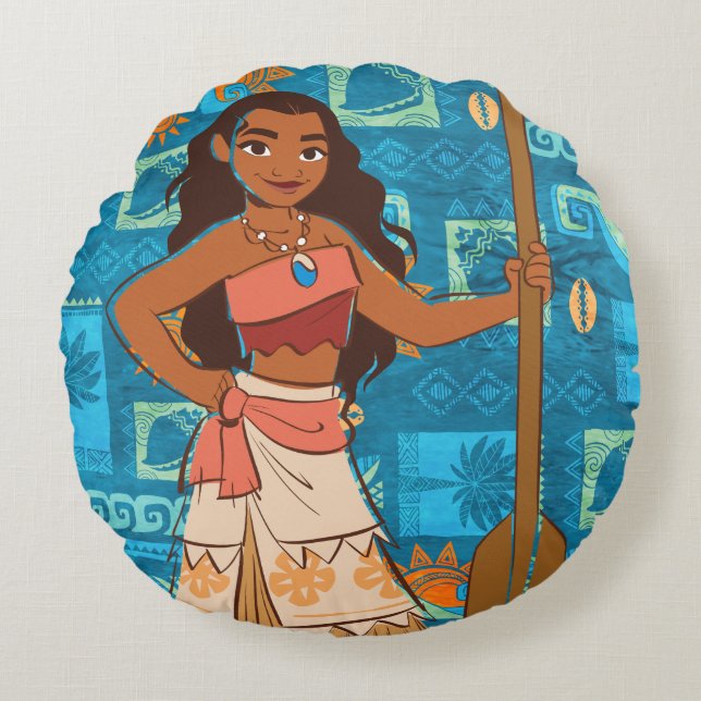 Coussins Ronds Moana | Fille De La Mer (Devant)