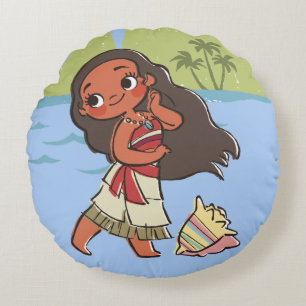 Coussins Ronds Moana   Island Girl