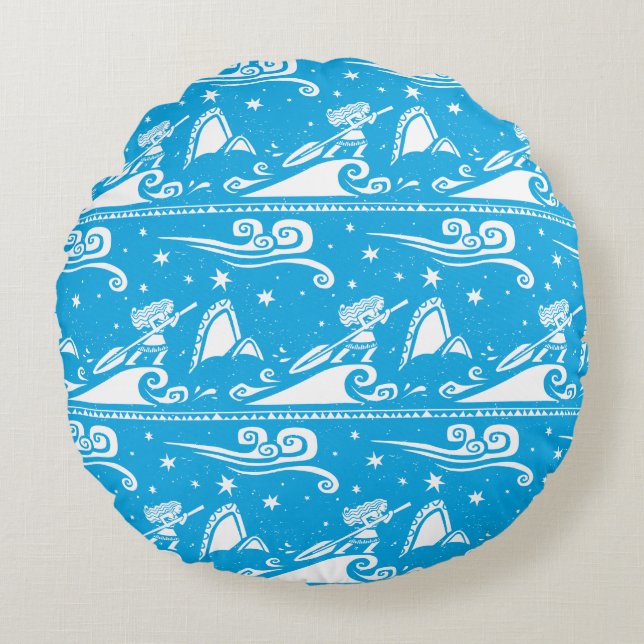 Coussins Ronds Moana| Voile Par Les Etoiles - Motif (Devant)