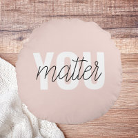 Moderne Pastel Rose Vous Comptez Inspiration Citat