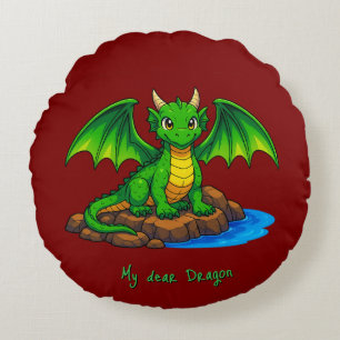 Coussins Ronds Mon cher Dragon