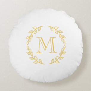 Coussins Ronds Monogramme vintage