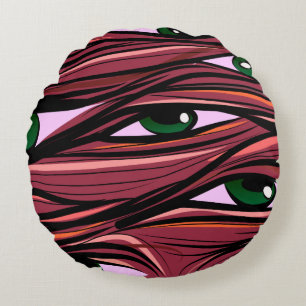 Coussins Ronds Monster des yeux