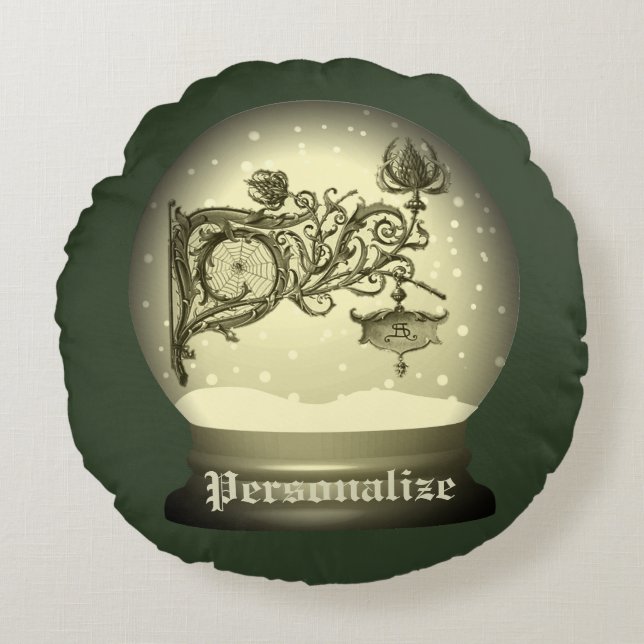 Coussins Ronds Monte-neige Art nouveau (Devant)