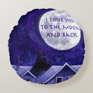 Coussins Ronds Montre Lune