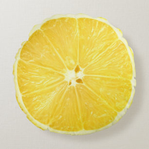 Coussins Ronds Morceau de chaux de citron