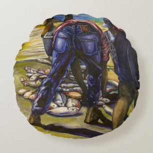 Coussins Ronds Morning's Catch, Harbour Island