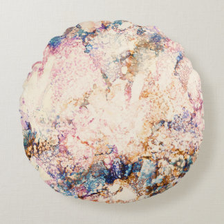 Coussins Ronds Motif Abstrait Fluid de marbre