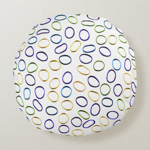 Coussins Ronds Motif Abstrait unique