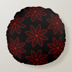 Coussins Ronds Motif criminel sur noir
