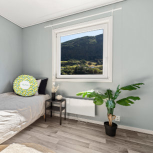 Coussins Ronds Motif d'aquarelle citron simple