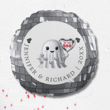 Motif de design de ballon de Saint Valentin Argent