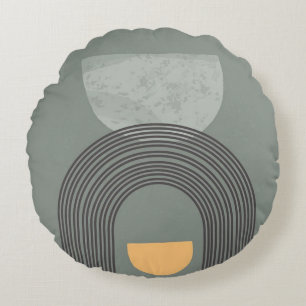 Coussins Ronds motif de formes Abstraites de Bohême