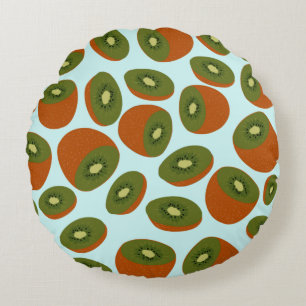 Coussins Ronds Motif de Kiwifruit